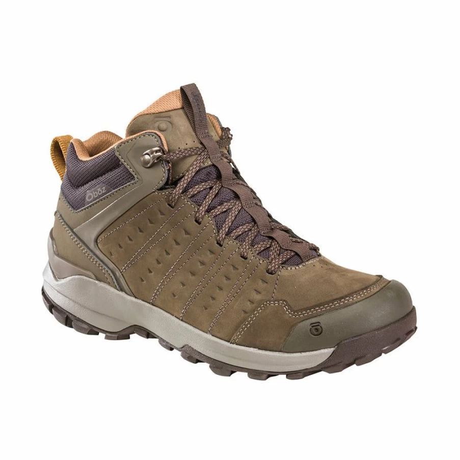 Online * Men'S Sypes Mid Leather Waterproof Cedar Brown Oboz Best Quality