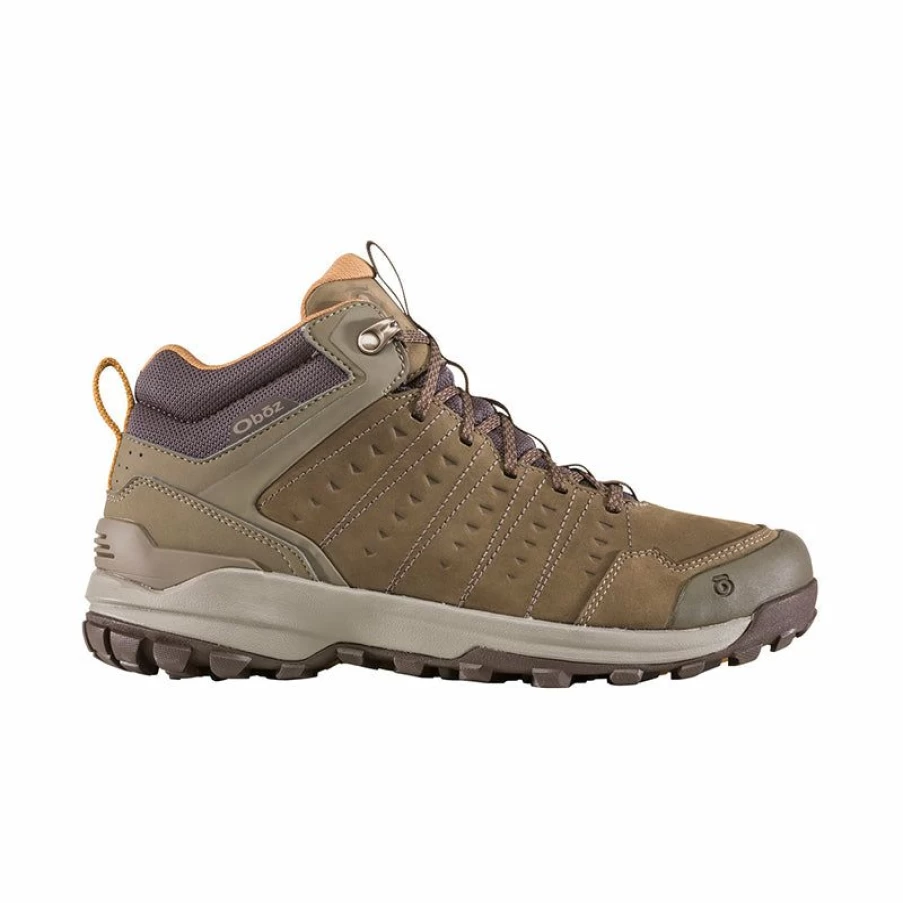 Online * Men'S Sypes Mid Leather Waterproof Cedar Brown Oboz Best Quality