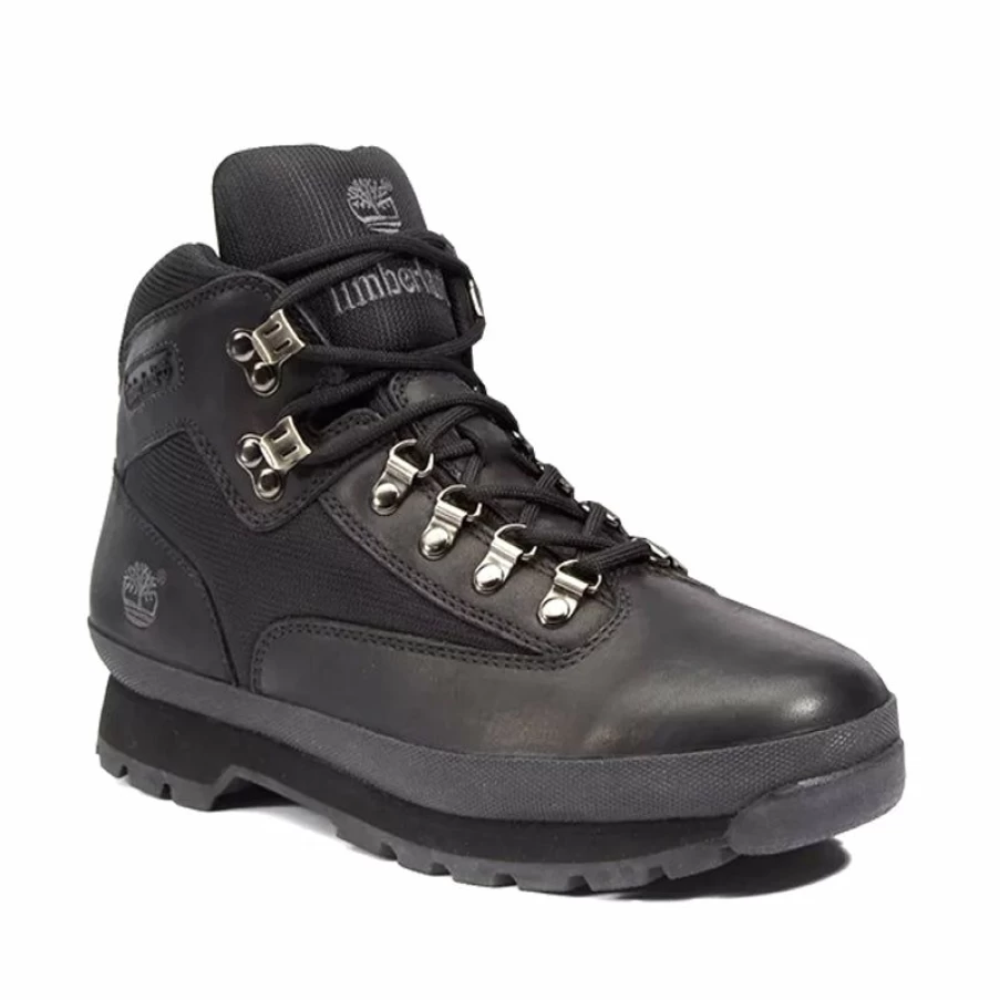 New * Men'S Euro Hiker Waterproof Black Nubuck Timberland Less Expensive