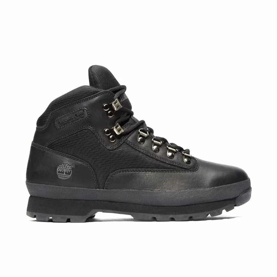New * Men'S Euro Hiker Waterproof Black Nubuck Timberland Less Expensive