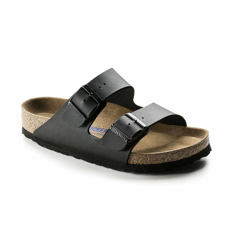 New * Men'S Arizona Soft Footbed Birk-Flor Black Birkenstock Less Expensive