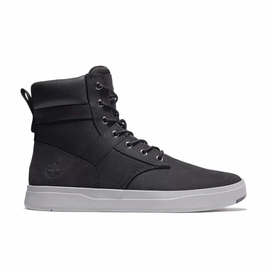 Online * Men'S Davis Square Boot Black Nubuck The Timberland Company Lower Prices