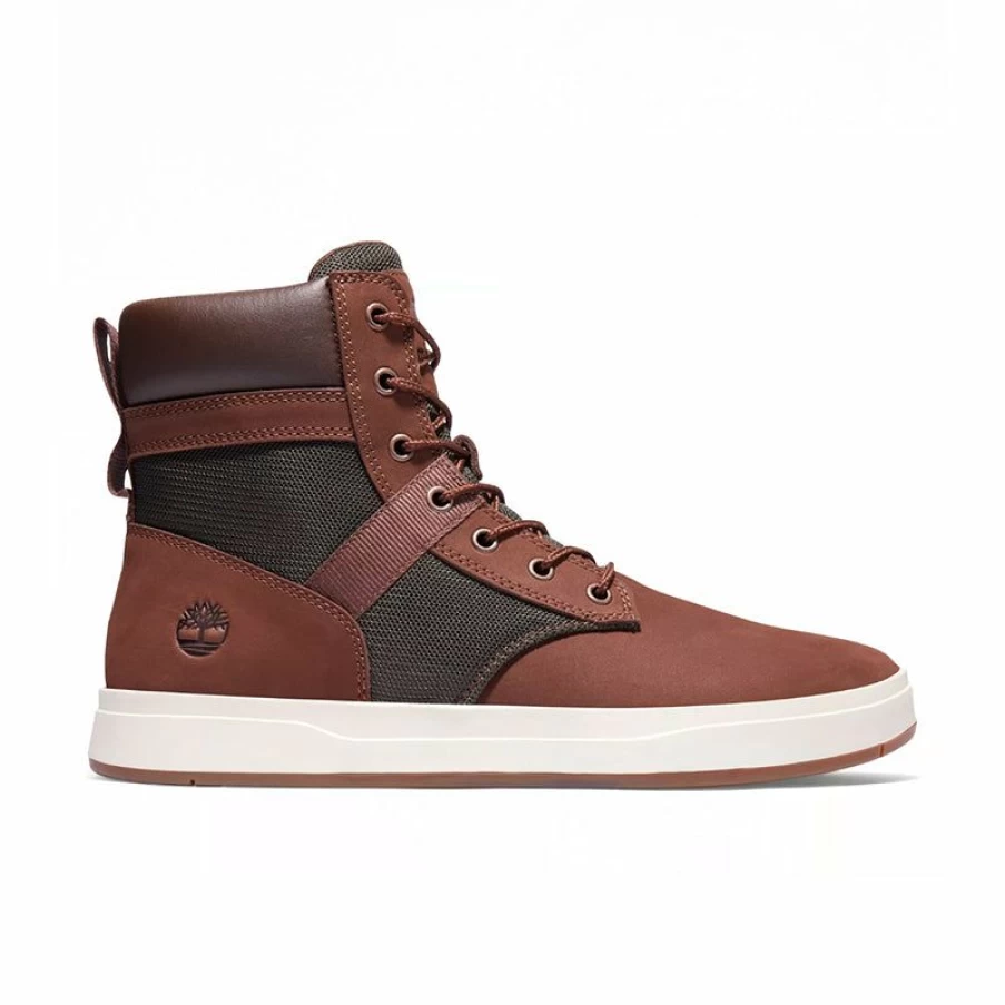 Wholesale * Men'S Davis Square Boot Dark Brown Nubuck Timberland Popular