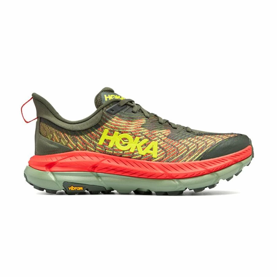 Wholesale * Men'S Mafate Speed 4 Thyme/Fiesta Hoka Hot Sale
