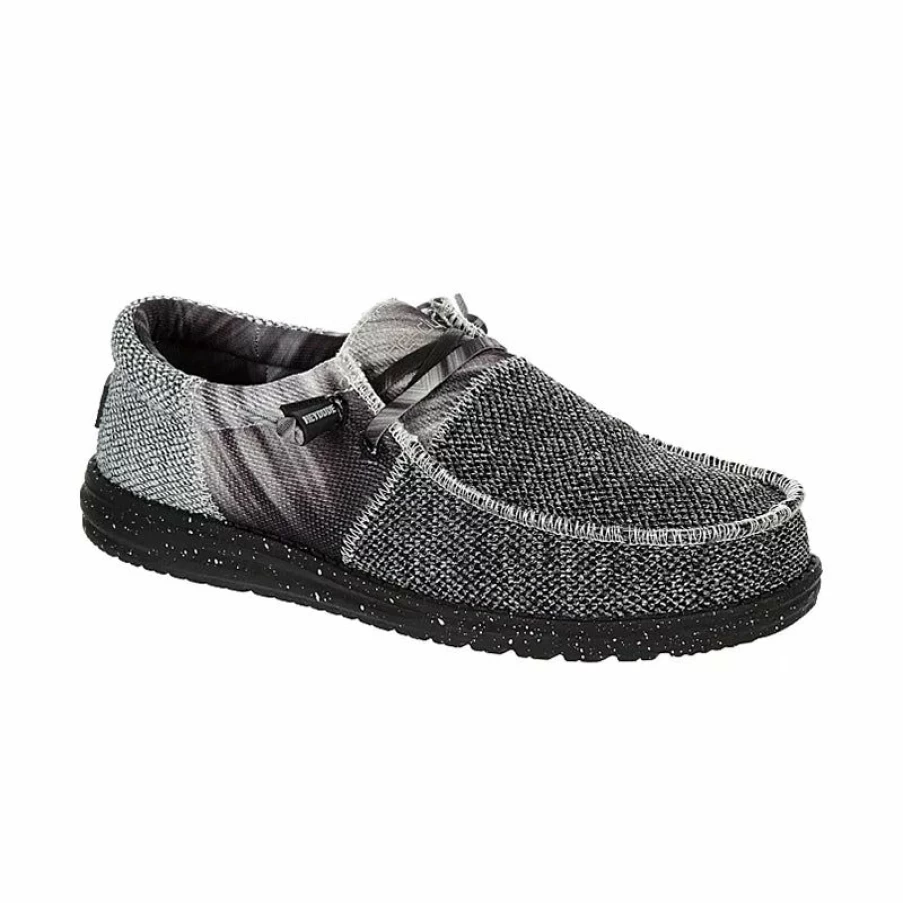New * Men'S Wally Sox Tri Fan Black And Silver Heydude Lower Prices