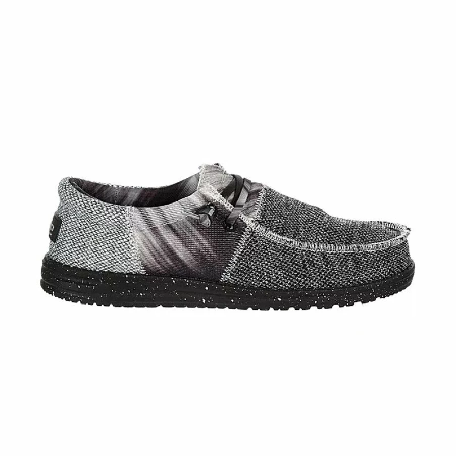 New * Men'S Wally Sox Tri Fan Black And Silver Heydude Lower Prices