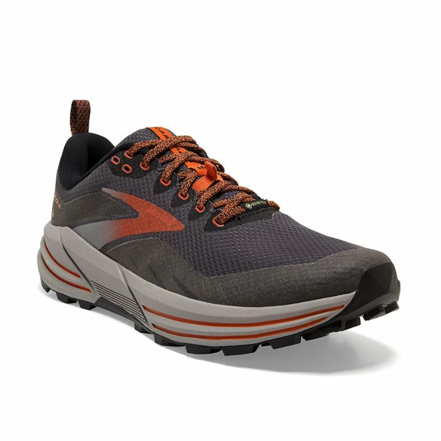 Wholesale * Men'S Cascadia 16 Gtx Black/Ebony/Cinnabar Brooks Best-Selling