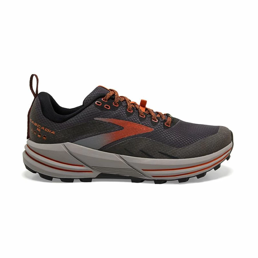 Wholesale * Men'S Cascadia 16 Gtx Black/Ebony/Cinnabar Brooks Best-Selling