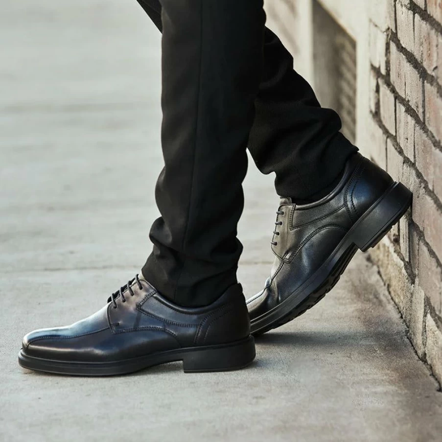 Best * Men'S Helsinki 2.0 Bike Toe Tie Black Ecco Top Sellers