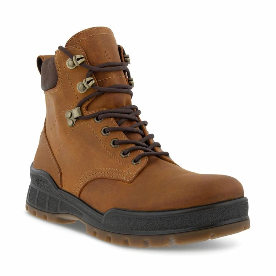 Wholesale * Men'S Track 25 Plain Toe Boot Amber Ecco Top Sellers