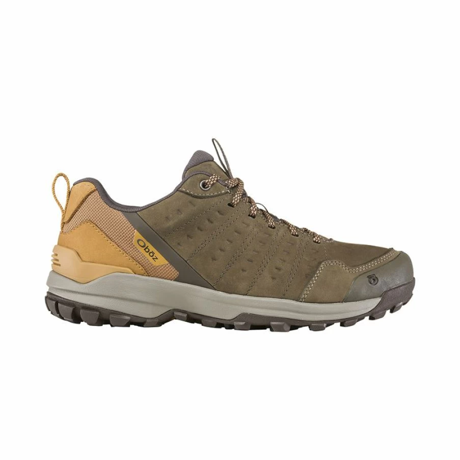 Hot * Men'S Sypes Low Leather Waterproof (Wide) Wood Oboz Original