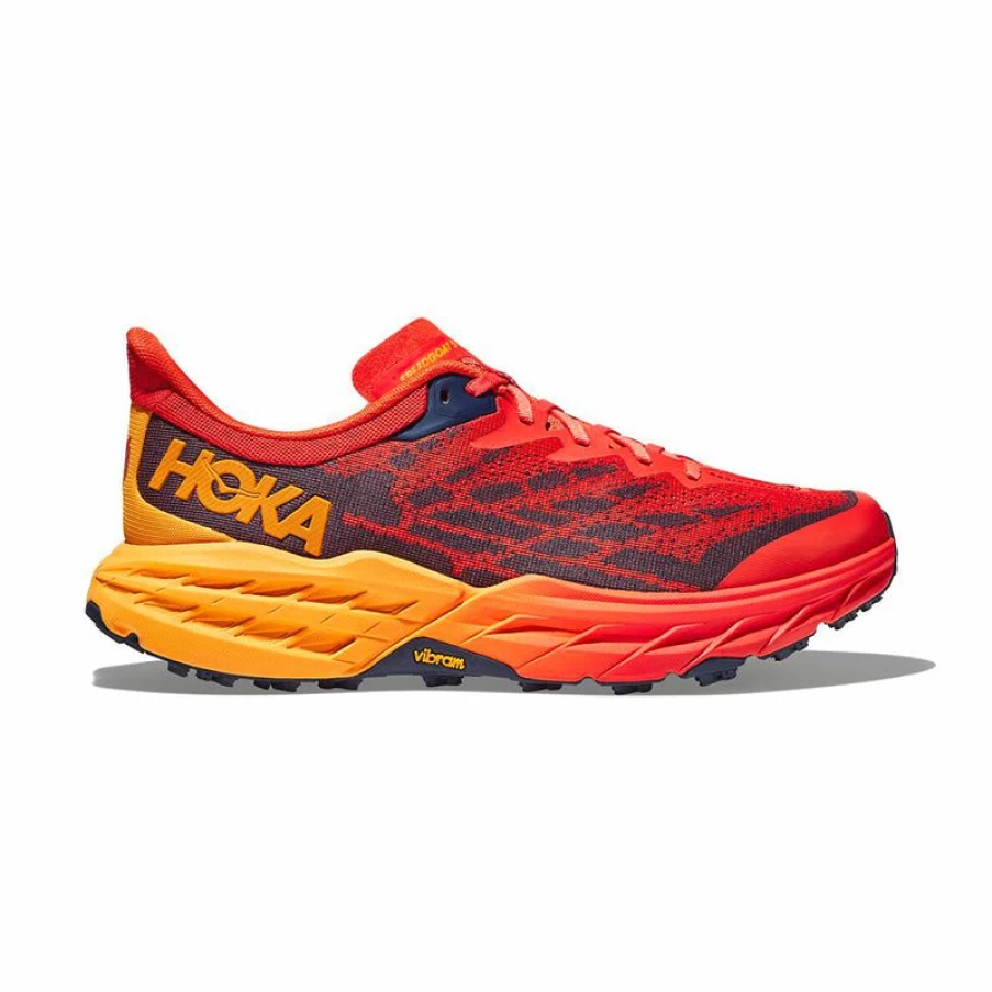 Online * Men'S Speedgoat 5 Fiesta/Radiant Yellow Hoka Cheaper