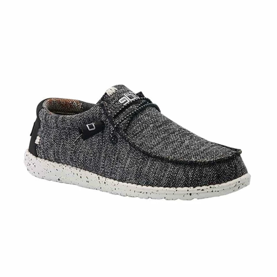 Wholesale * Men'S Wally Sox Stitch Black/White Heydude Popular