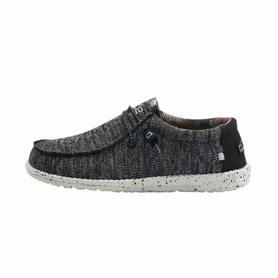 Wholesale * Men'S Wally Sox Stitch Black/White Heydude Popular