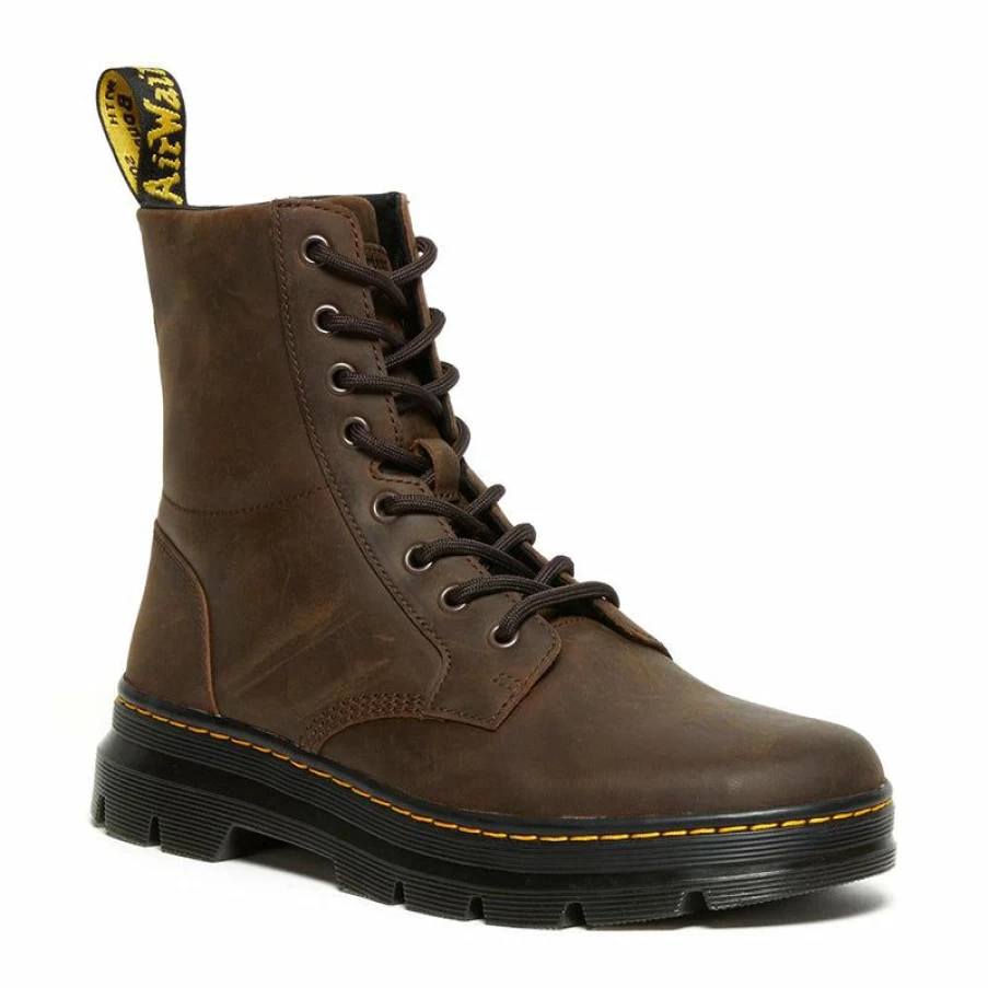 Online * Men'S Combs Leather Gaucho Crazy Horse Dr. Martens Quality Guarantee