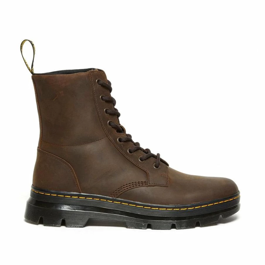 Online * Men'S Combs Leather Gaucho Crazy Horse Dr. Martens Quality Guarantee