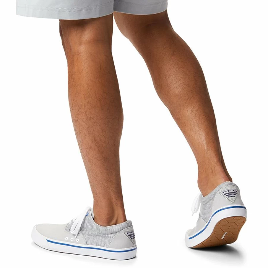 Online * Men'S Slack Tide Lace Pfg Slate Grey/White Columbia Hot Sale