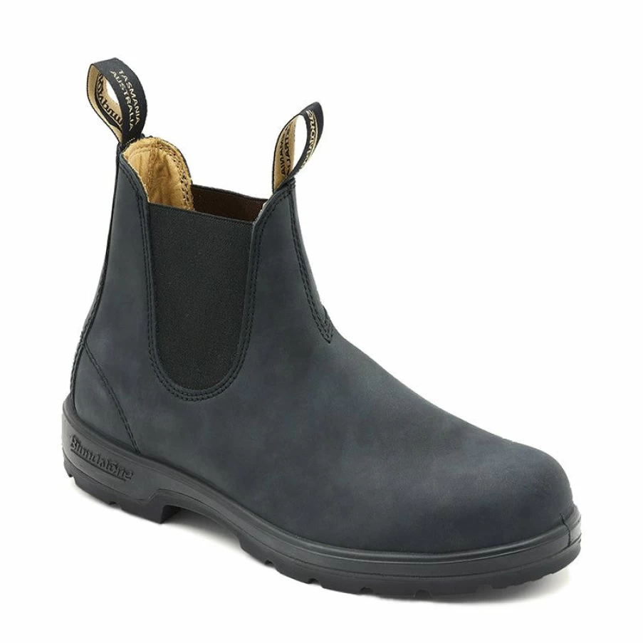 New * Men'S Classic Chelsea Rustic Black Blundstone Shop