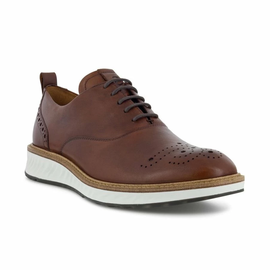 New * Men'S St.1 Hybrid Derby Wing Cognac Ecco Less Expensive