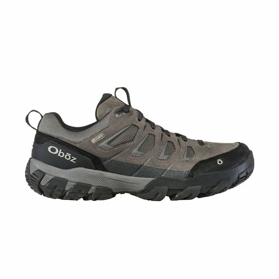 Hot * Men'S Sawtooth X Low B-Dry Charcoal Oboz Best Sale