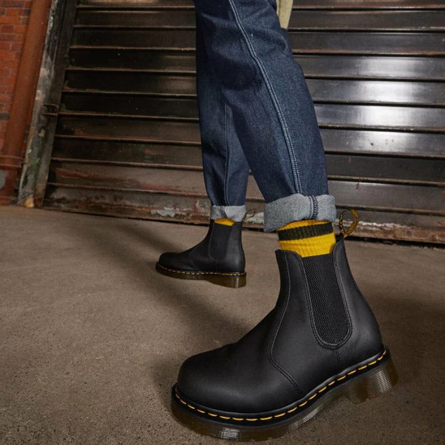 Wholesale * Men'S 2976 Black Nappa Dr. Martens Top Sellers