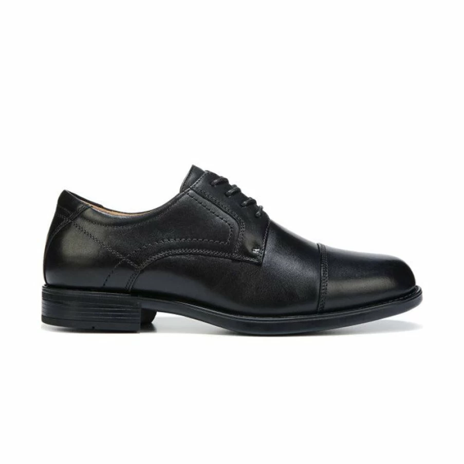 Best * Men'S Midtown Cap Toe Oxford Black Florsheim Best-Selling