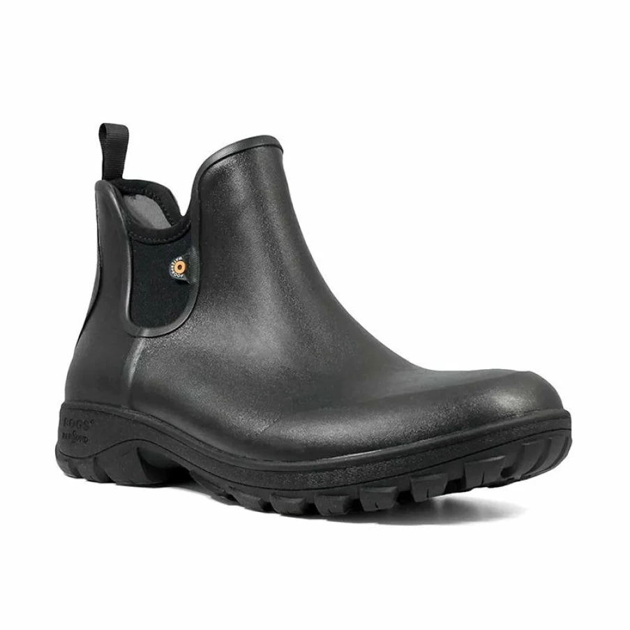 Online * Men'S Sauvie Slip On Boot Black Bogs Less Expensive