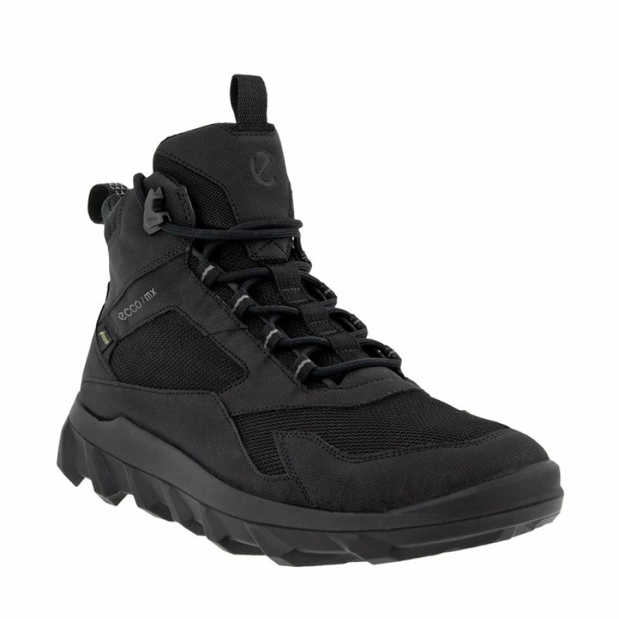 Wholesale * Men'S Mx Mid Boot Gore-Tex Black/Black Ecco Discount Sale