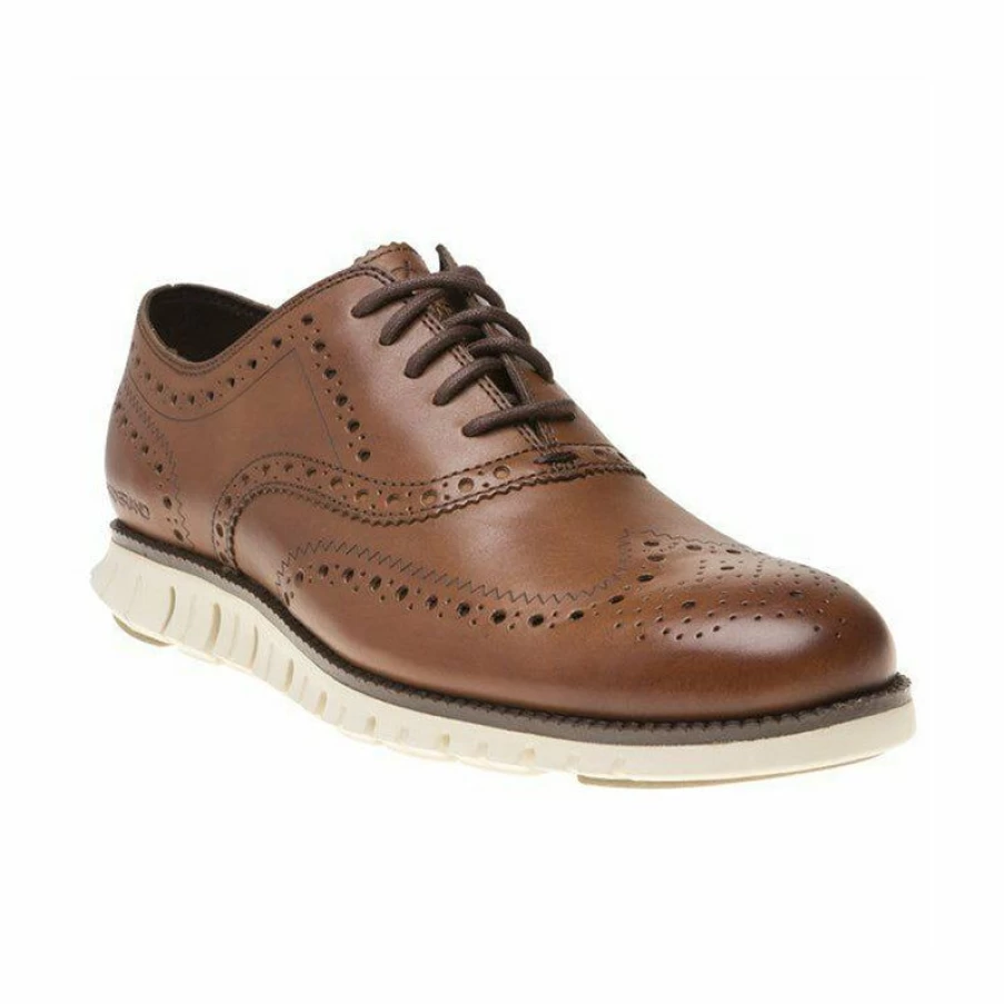 Clearance * Men'S Zerogrand Wingtip Oxford British Tan Cole Haan Classical