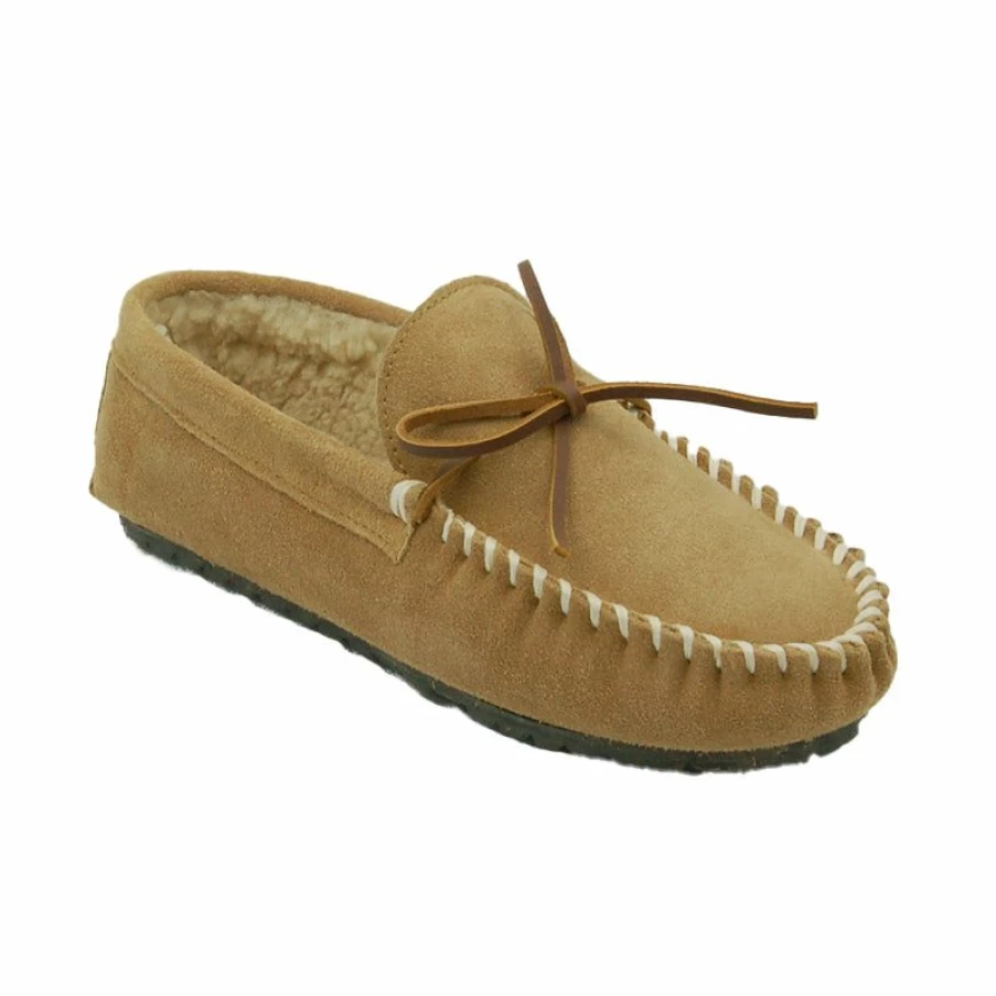 Online * Men'S Clint Classic Trapper Cinnamon Minnetonka Moccasin Best Quality