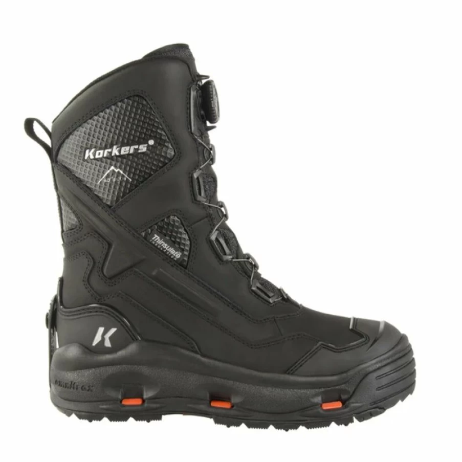 Clearance * Men'S Polar Vortex 600 Black Korkers Hot Sale
