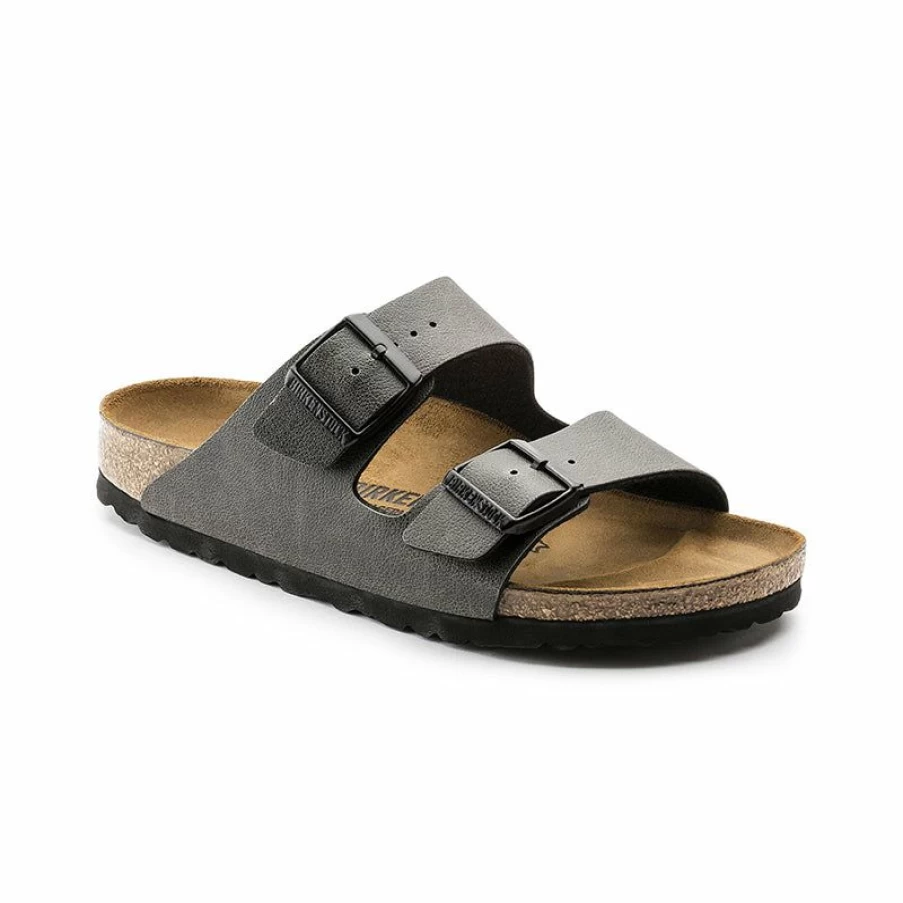 Hot * Men'S Arizona Pull Up Anthracite Birkenstock Top Sellers