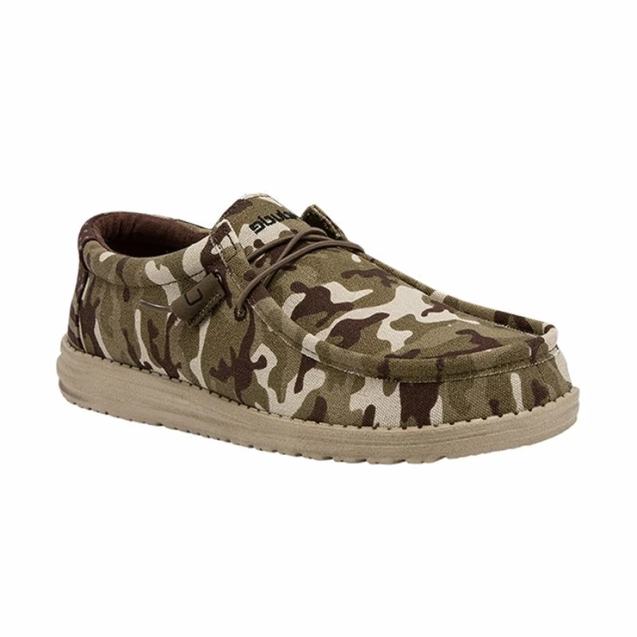 New * Men'S Wally Camo Flag Heydude Fire Sale